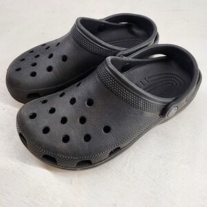 Crocs Classic Clog Black Slip On Comfort Shoes Mens 6 Womens 8 Unisex 10001-001